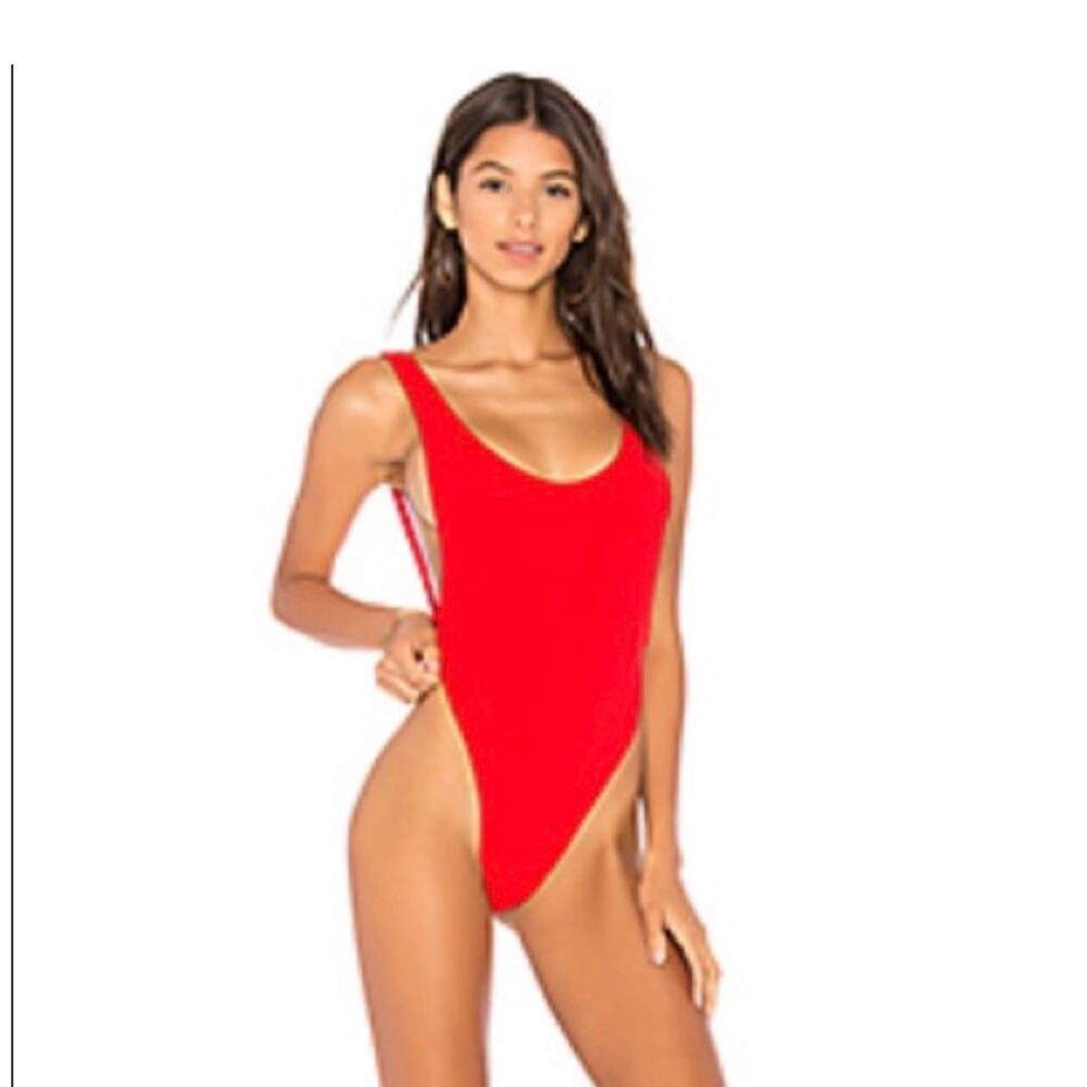 Motel Rocks Red One-Piece Swimsuit